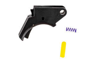 The Apex Tactical Enhanced Polymer M&P Trigger features a center mounted pivoting safety lever